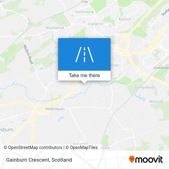 Gainburn Crescent map
