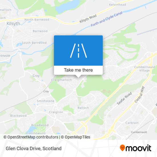Glen Clova Drive map