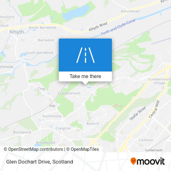 Glen Dochart Drive map