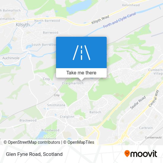 Glen Fyne Road map