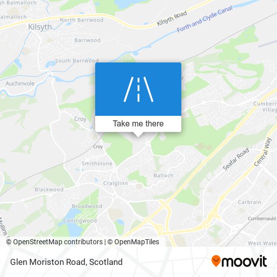 Glen Moriston Road map