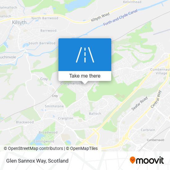Glen Sannox Way map