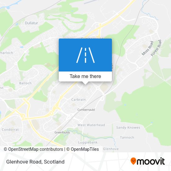 Glenhove Road map