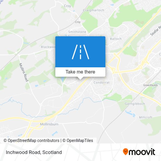 Inchwood Road map