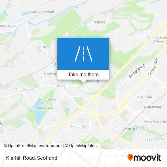 Kierhill Road map