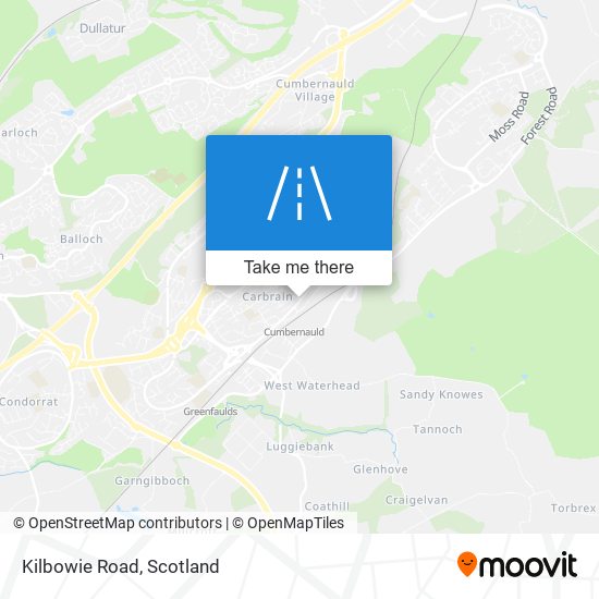 Kilbowie Road map