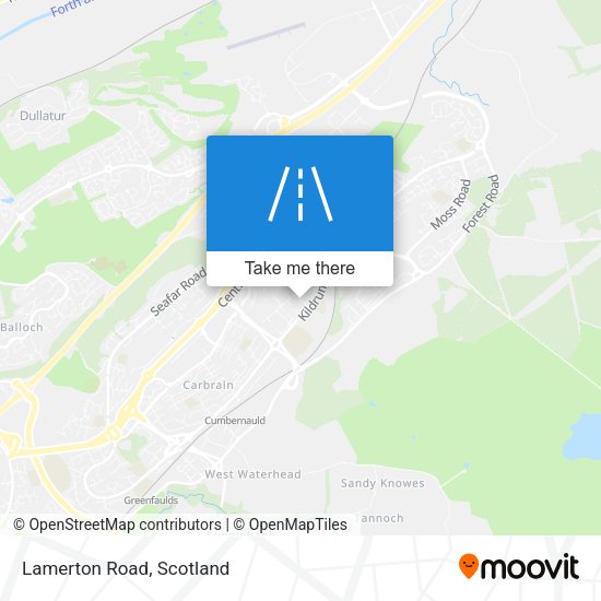 Lamerton Road map