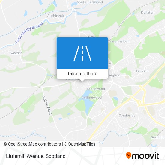 Littlemill Avenue map