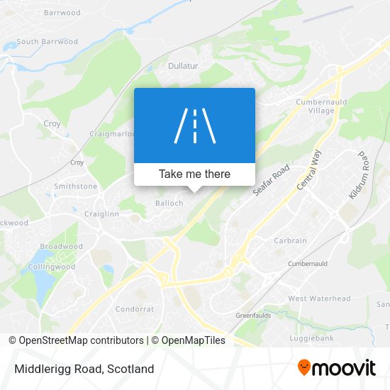 Middlerigg Road map
