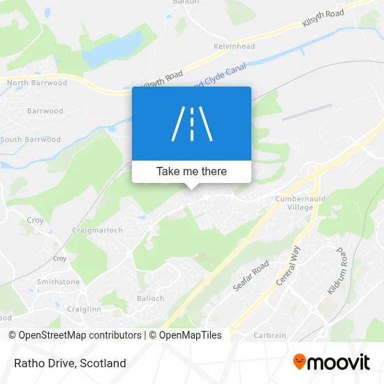 Ratho Drive map