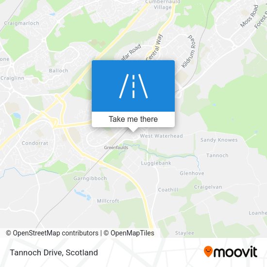 Tannoch Drive map
