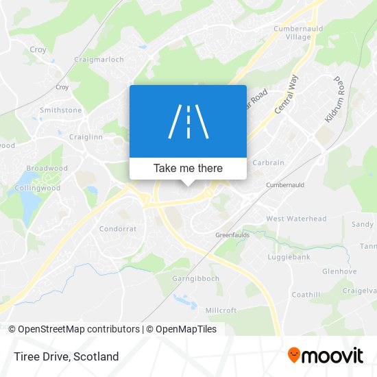 Tiree Drive map