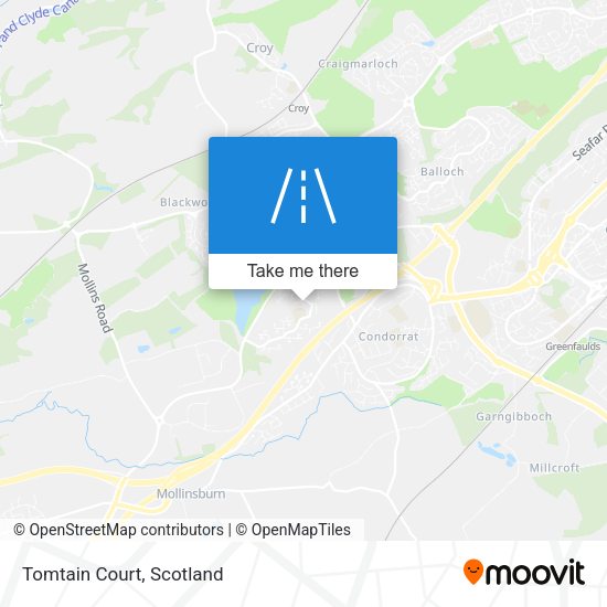 Tomtain Court map