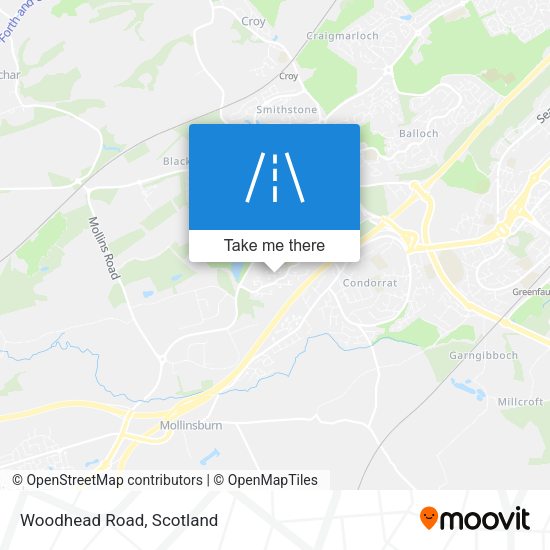 Woodhead Road map