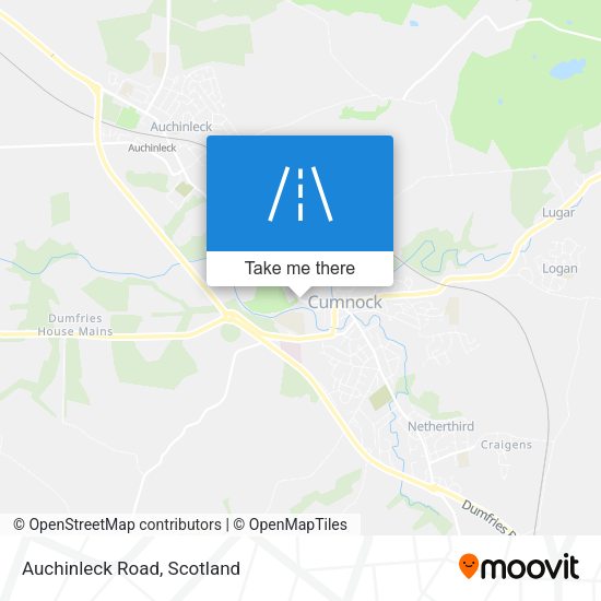 Auchinleck Road map