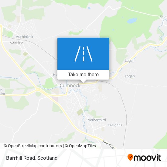 Barrhill Road map