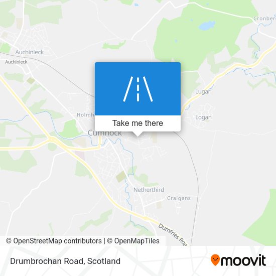 Drumbrochan Road map