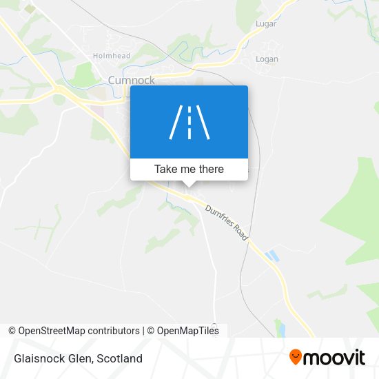 Glaisnock Glen map