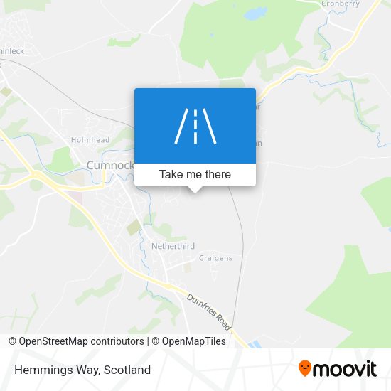 Hemmings Way map