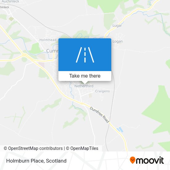 Holmburn Place map