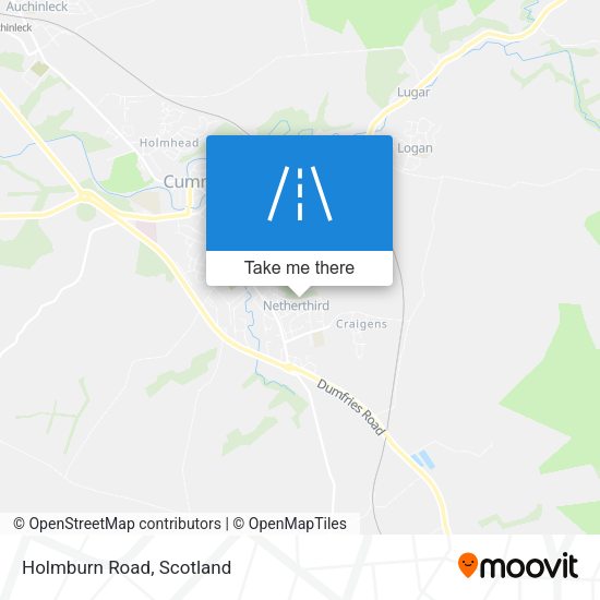 Holmburn Road map