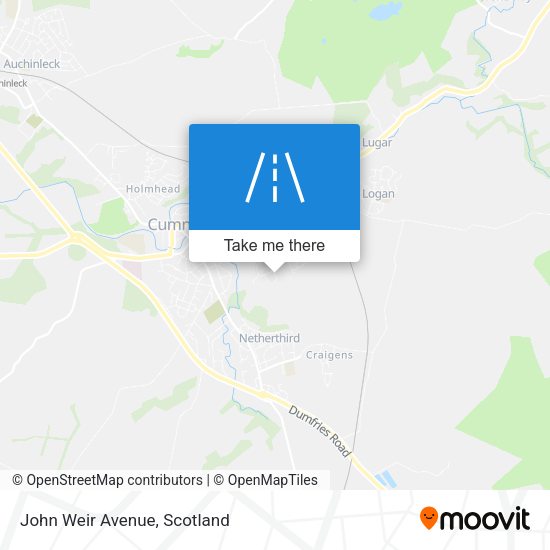 John Weir Avenue map