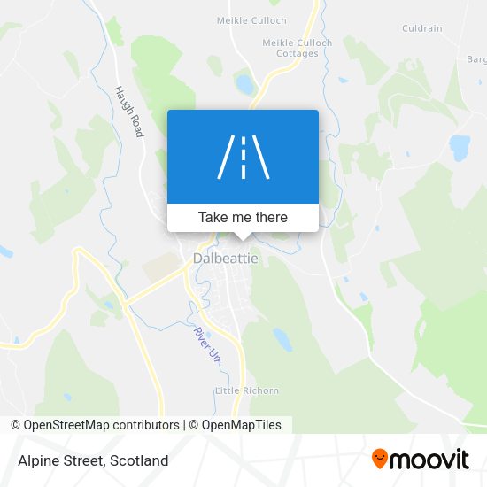 Alpine Street map