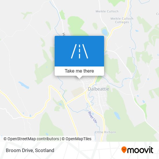 Broom Drive map