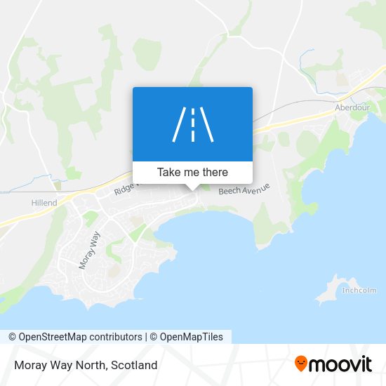 Moray Way North map