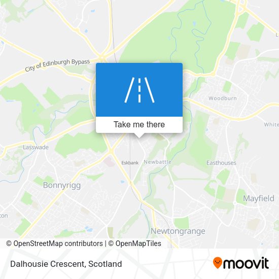 Dalhousie Crescent map