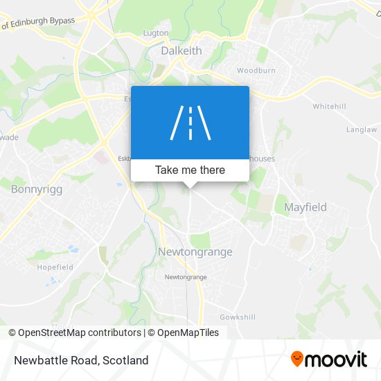 Newbattle Road map