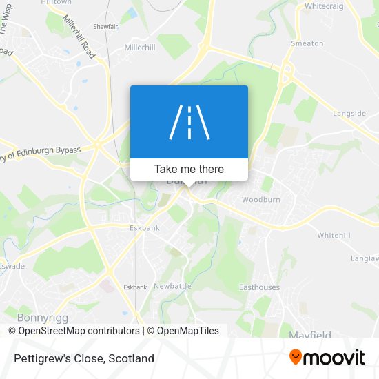 Pettigrew's Close map