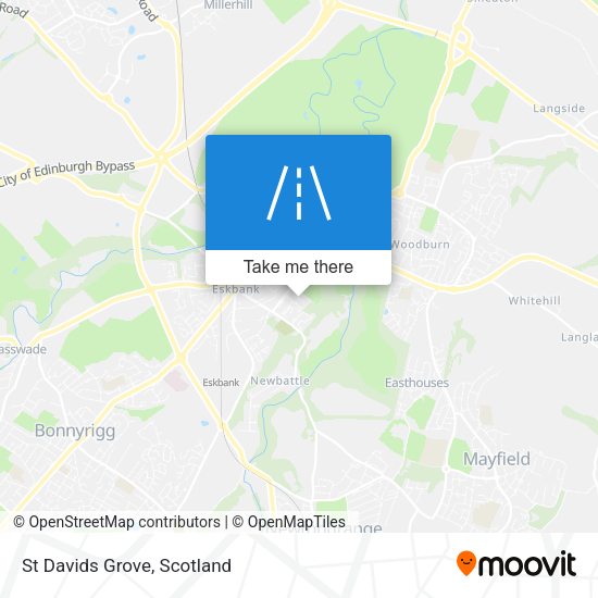 St Davids Grove map