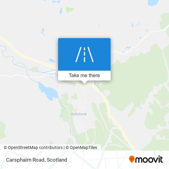 Carsphairn Road map