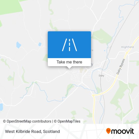West Kilbride Road map