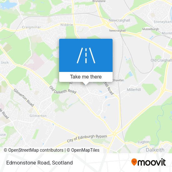 Edmonstone Road map