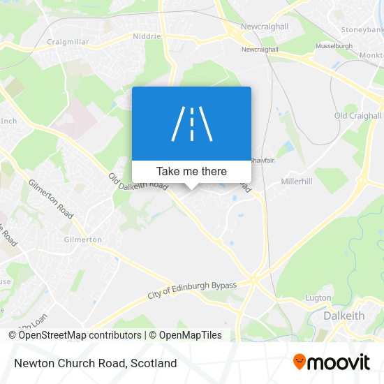 Newton Church Road map