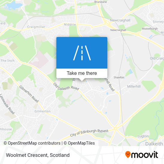 Woolmet Crescent map