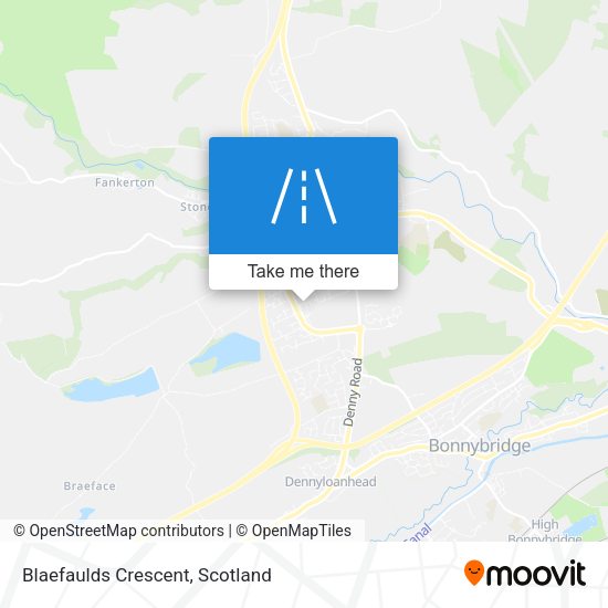 Blaefaulds Crescent map