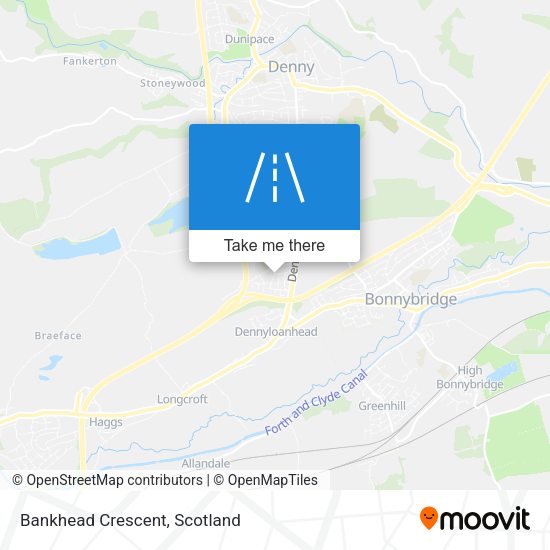 Bankhead Crescent map