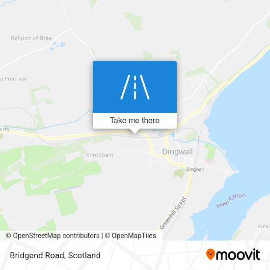 Bridgend Road map