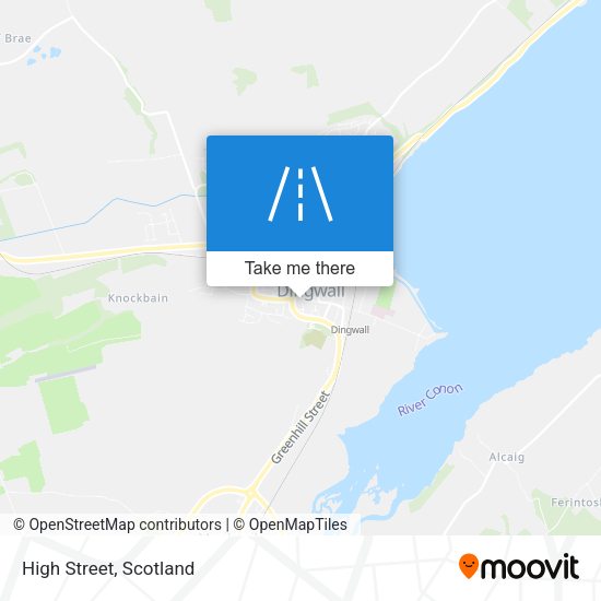 High Street map