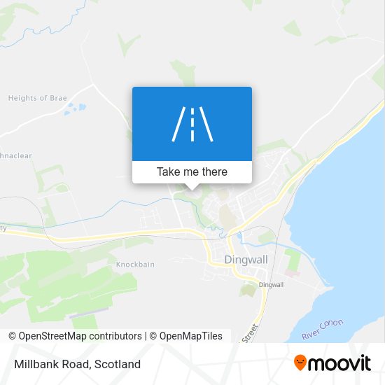 Millbank Road map