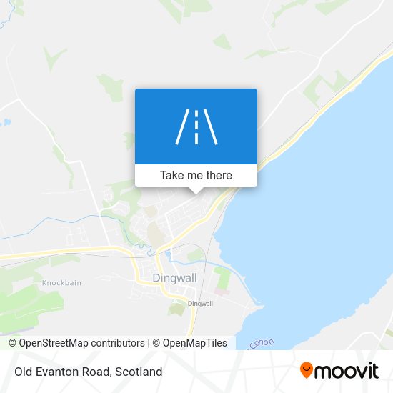 Old Evanton Road map