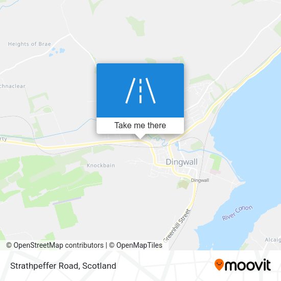 Strathpeffer Road map