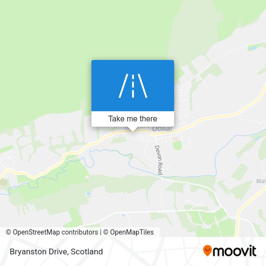 Bryanston Drive map