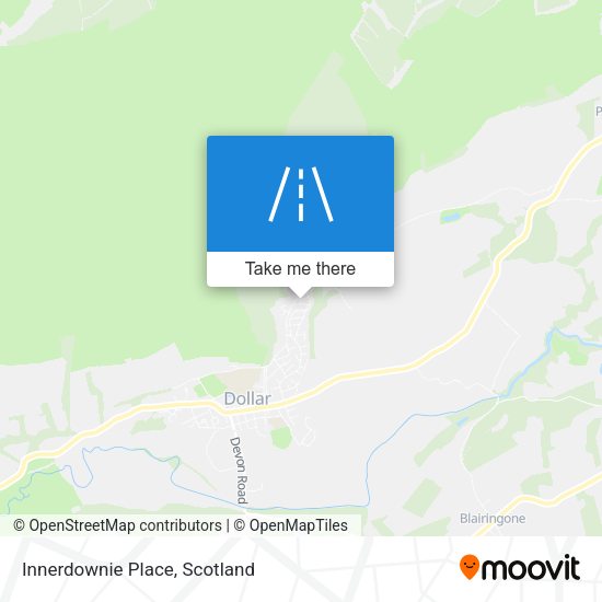 Innerdownie Place map