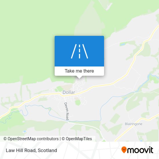 Law Hill Road map