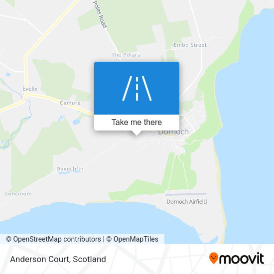 Anderson Court map