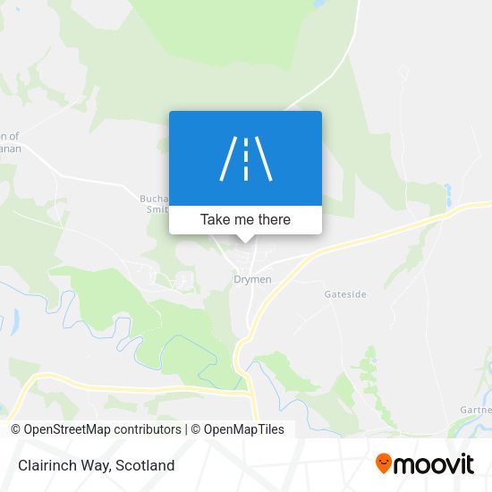 Clairinch Way map
